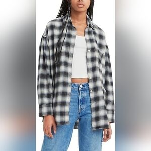 New Levi's Henri Flannel Women's Plaid XL